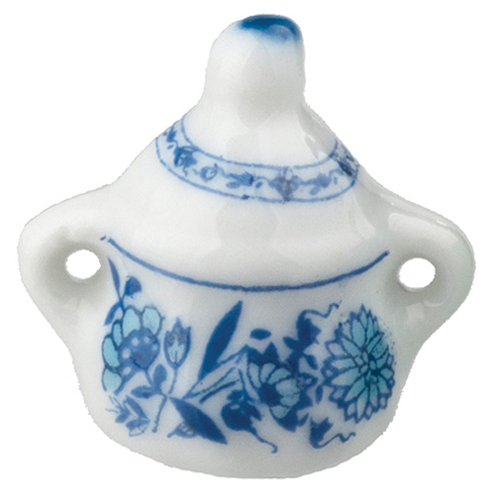 Blue Floral Sugar Dish